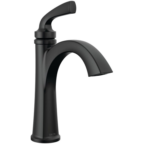 Delta 15864Lf Geist 1.2 GPM Single Hole Bathroom Faucet - Black