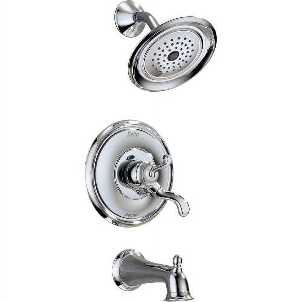 Delta 174925 Vessona Dual Function Pressure Balanced Thermostatic Bath and Shower Trim with Internal Volume Control, Rough-in Valve Included, Chrome