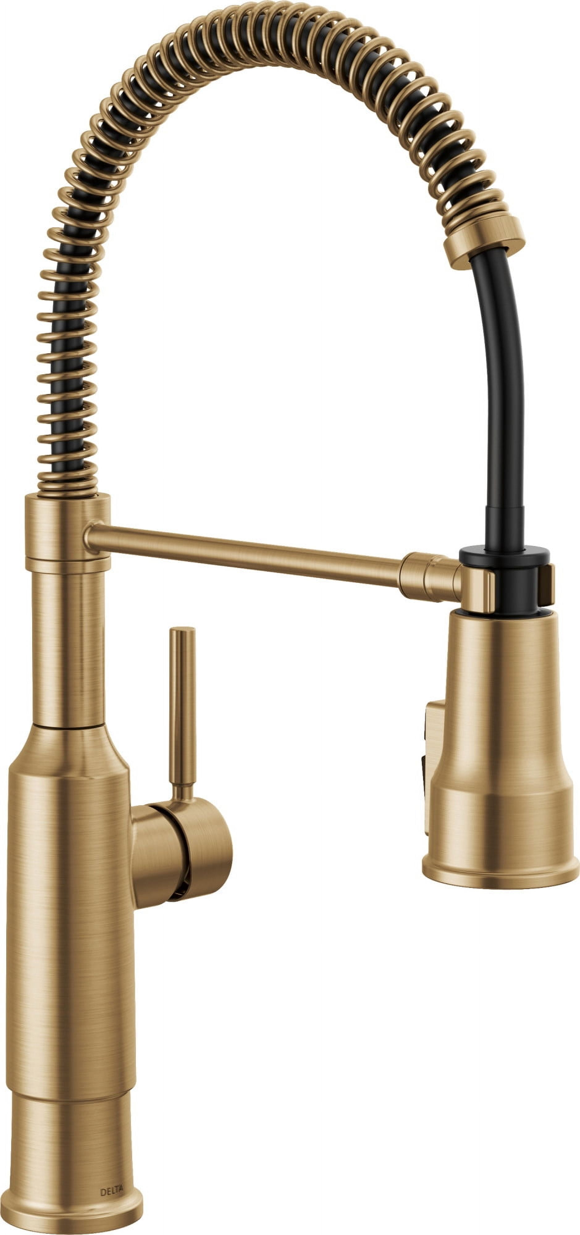 Champagne Bronze Pull-Down Sprayer Kitchen Faucet