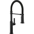 thumbnail image 1 of Delta 18829-BL-DST Rhett 1.8 GPM Single Hole Pre-Rinse Pull Down Kitchen Faucet - Black, 1 of 7
