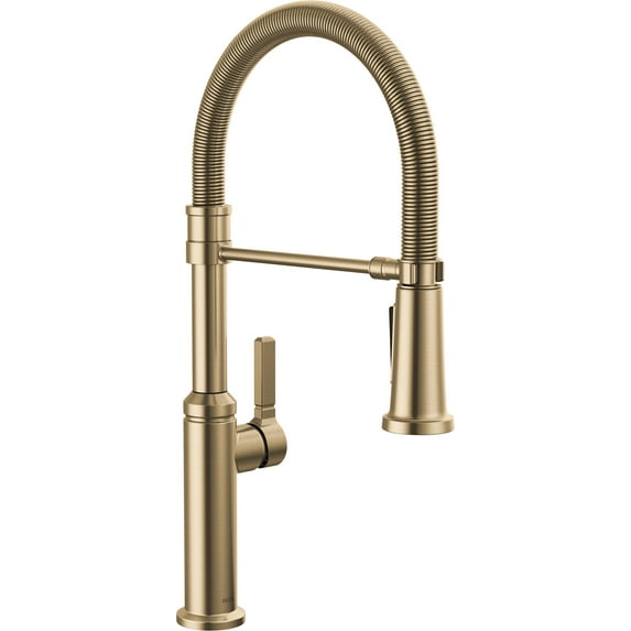 Delta 18829-CZ-DST Rhett 1.8 GPM Single Hole Pre-Rinse Pull Down Kitchen Faucet - Bronze