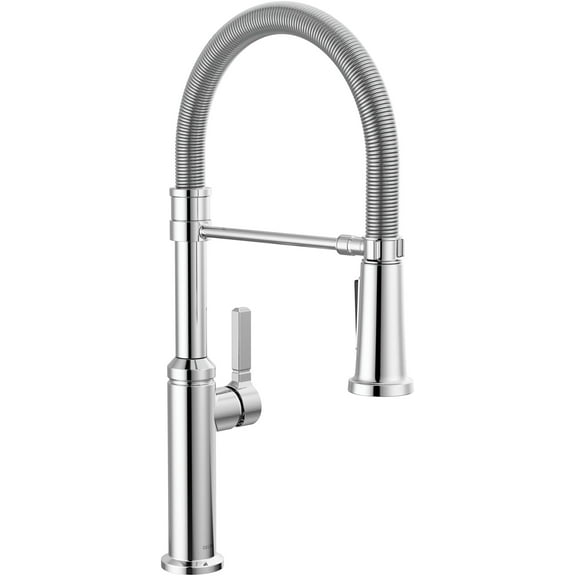 Delta 18829-Dst Rhett 1.8 GPM Single Hole Pre-Rinse Pull Down Kitchen Faucet - Chrome