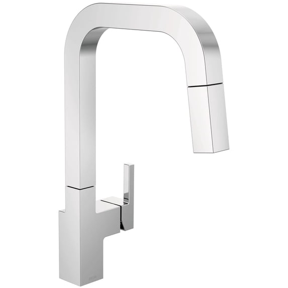 Delta 19825LF Junction 1.8 GPM Single Hole Pull Down Kitchen Faucet - Chrome