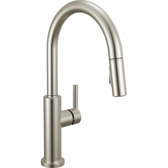 Delta 19867Lf Nicoli 1.8 GPM Single Hole Pull Down Kitchen Faucet - Brilliance Stainless