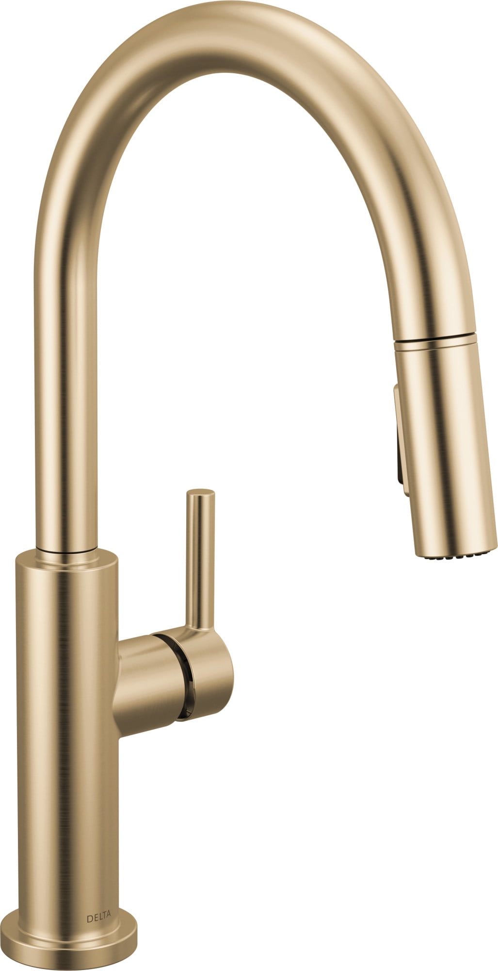 Champagne Bronze Single Handle Pull-Down Kitchen Faucet