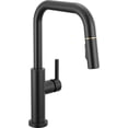thumbnail image 1 of Delta 19868Lf Nicoli 1.8 GPM Single Hole Pull Down Kitchen Faucet - Matte Black /, 1 of 7