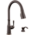 thumbnail image 1 of Delta 19877Z-RBSD-DST Capertee 1.8 GPM Single Hole Pull Down Kitchen Faucet - Bronze, 1 of 7