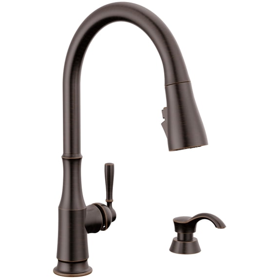 Delta 19877Z-RBSD-DST Capertee 1.8 GPM Single Hole Pull Down Kitchen Faucet - Bronze
