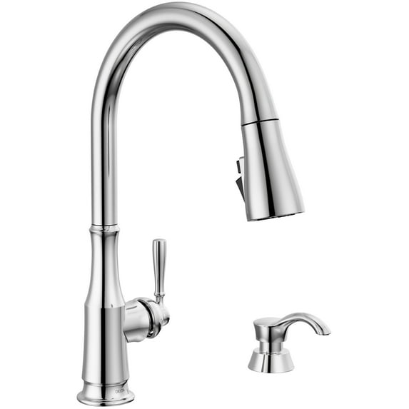 Delta 19877Z-SD-DST Capertee 1.8 GPM Single Hole Pull Down Kitchen Faucet - Chrome