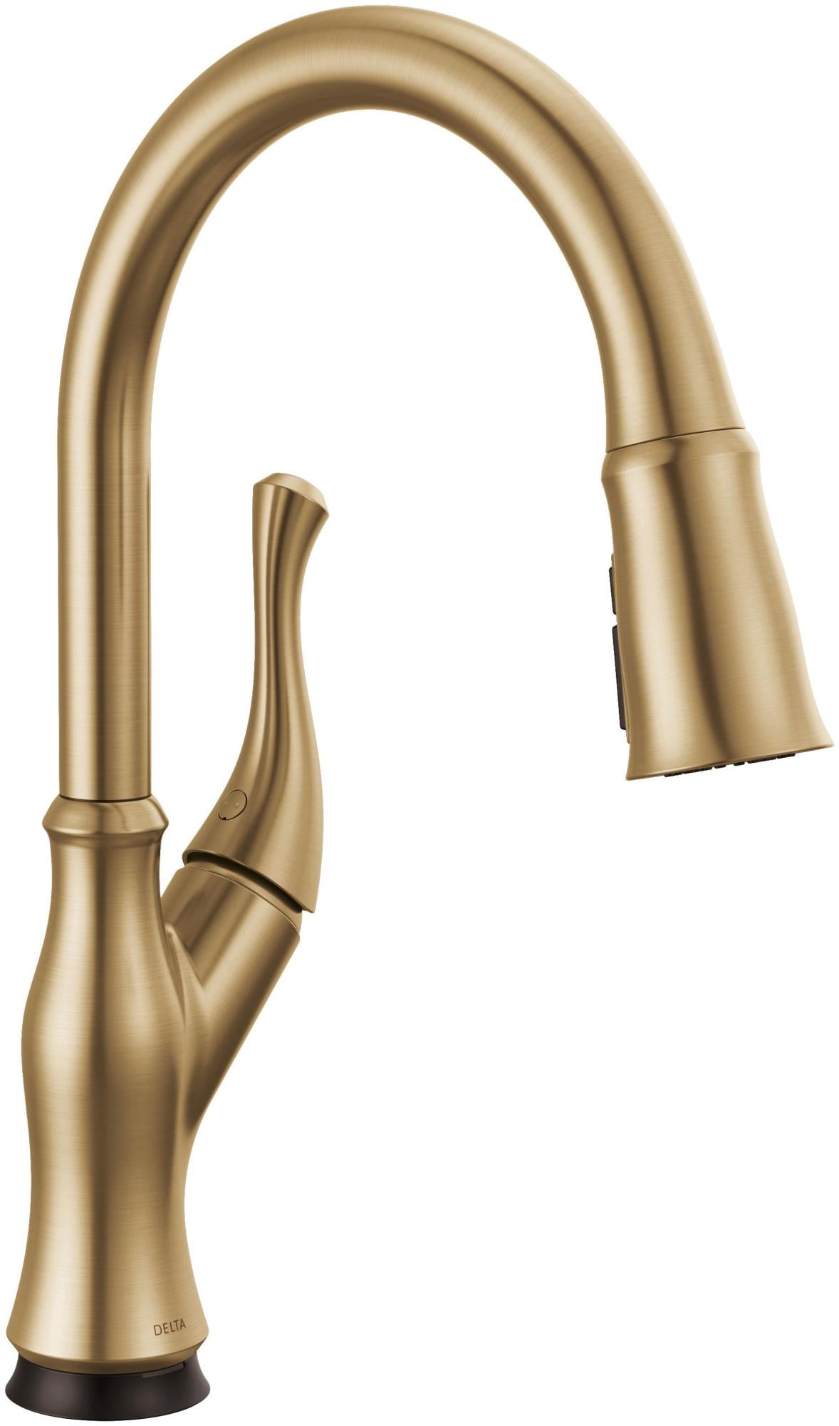 Champagne Bronze Touch Kitchen Faucet with Pull-out Spray