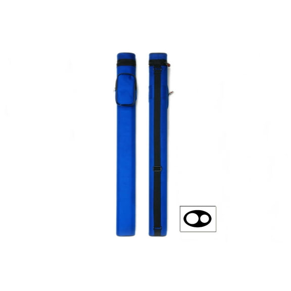 Delta 1x1 Rugged Nylon Macaron 1 Butt 1 Shaft Pool Cue Stick Case - Blue