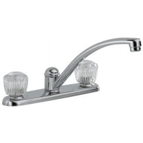 Delta 2102LF Classic Two Handle Kitchen Faucet, Chrome