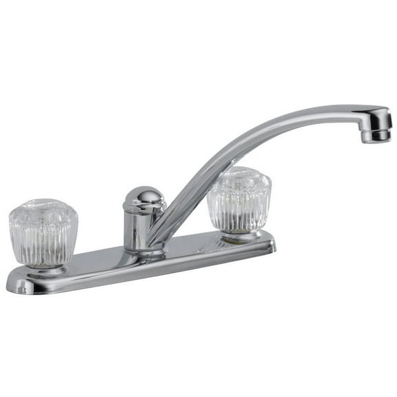 Delta 2102LF Classic Two Handle Kitchen Faucet, Chrome