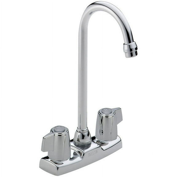 Delta 2171LF Classic Bar Faucet with Two Blade Handles, Chrome