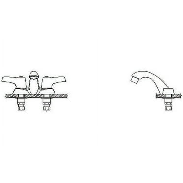 Delta 21C333 Double Handle 1.5GPM Bathroom Faucet - Chrome
