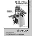thumbnail image 1 of Instruction Manual ONLY for Delta 22-680 22-681 DC-380 15" Planer Instruction Manual REPRINT, 1 of 1