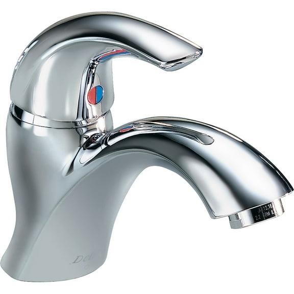 Delta 22C651 Single Handle 0.5GPM Single Hole Mount Bathroom Faucet - Chrome
