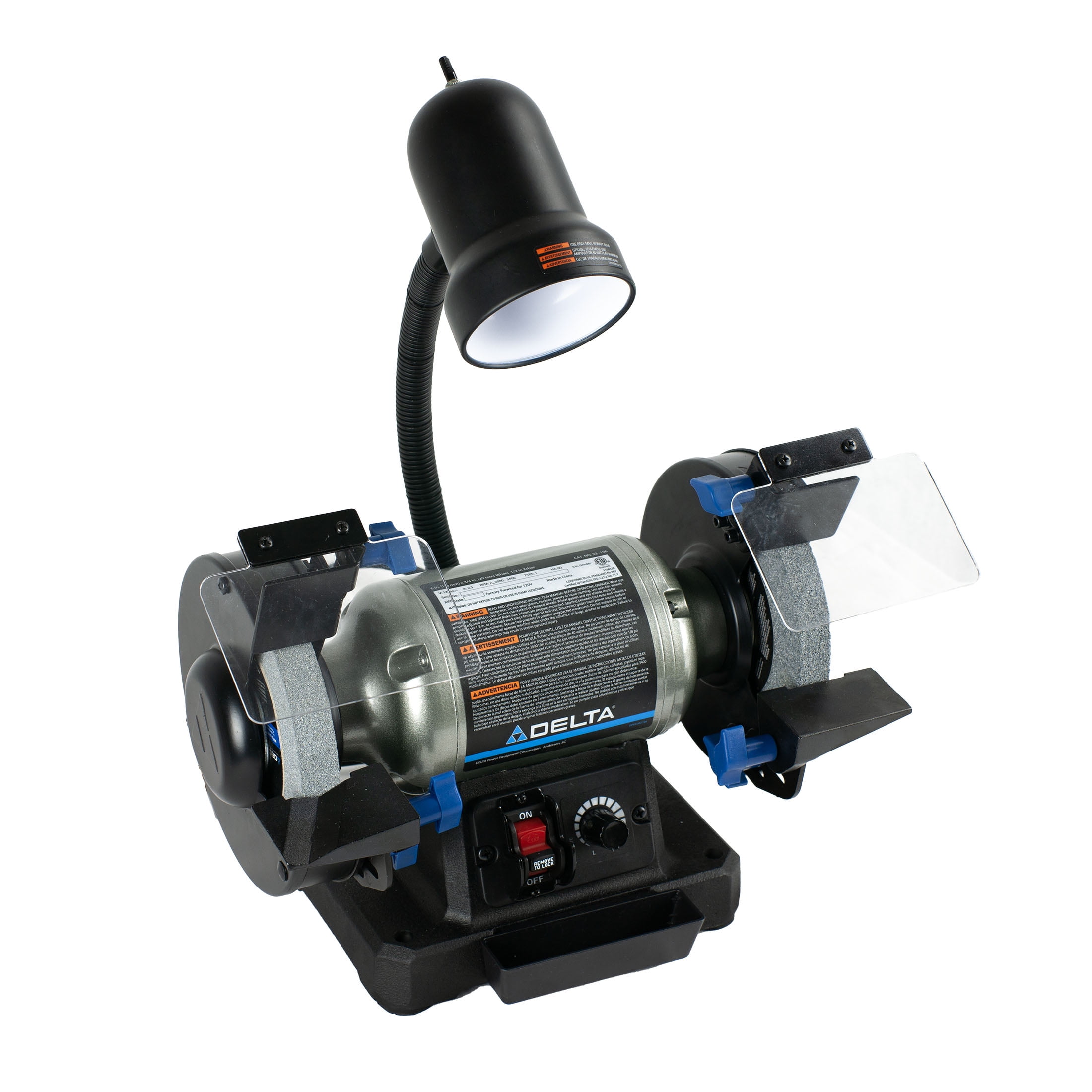 Delta 23-196 Variable Speed 6 inch Grinder with Work Light