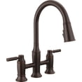 thumbnail image 1 of Delta 2384L-Dst Renaldi 1.8 GPM Bridge Kitchen Faucet - Bronze, 1 of 7