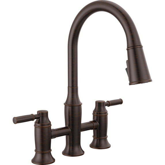 Delta 2384L-Dst Renaldi 1.8 GPM Bridge Kitchen Faucet - Bronze