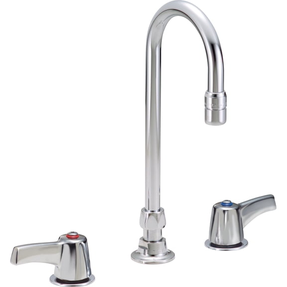 Delta 23C653 Double Handle 0.5GPM Ceramic Disc Widespread Bathroom Faucet - Chrome
