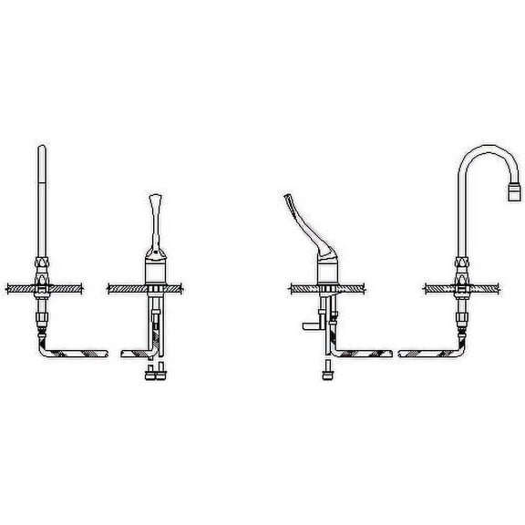 Delta 24T2633-R7 Single Handle 1.5GPM Widespread Bathroom Faucet - Chrome