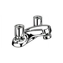 Delta 2507LF-HDF HDF, Two Handle Metering Faucet, Chrome