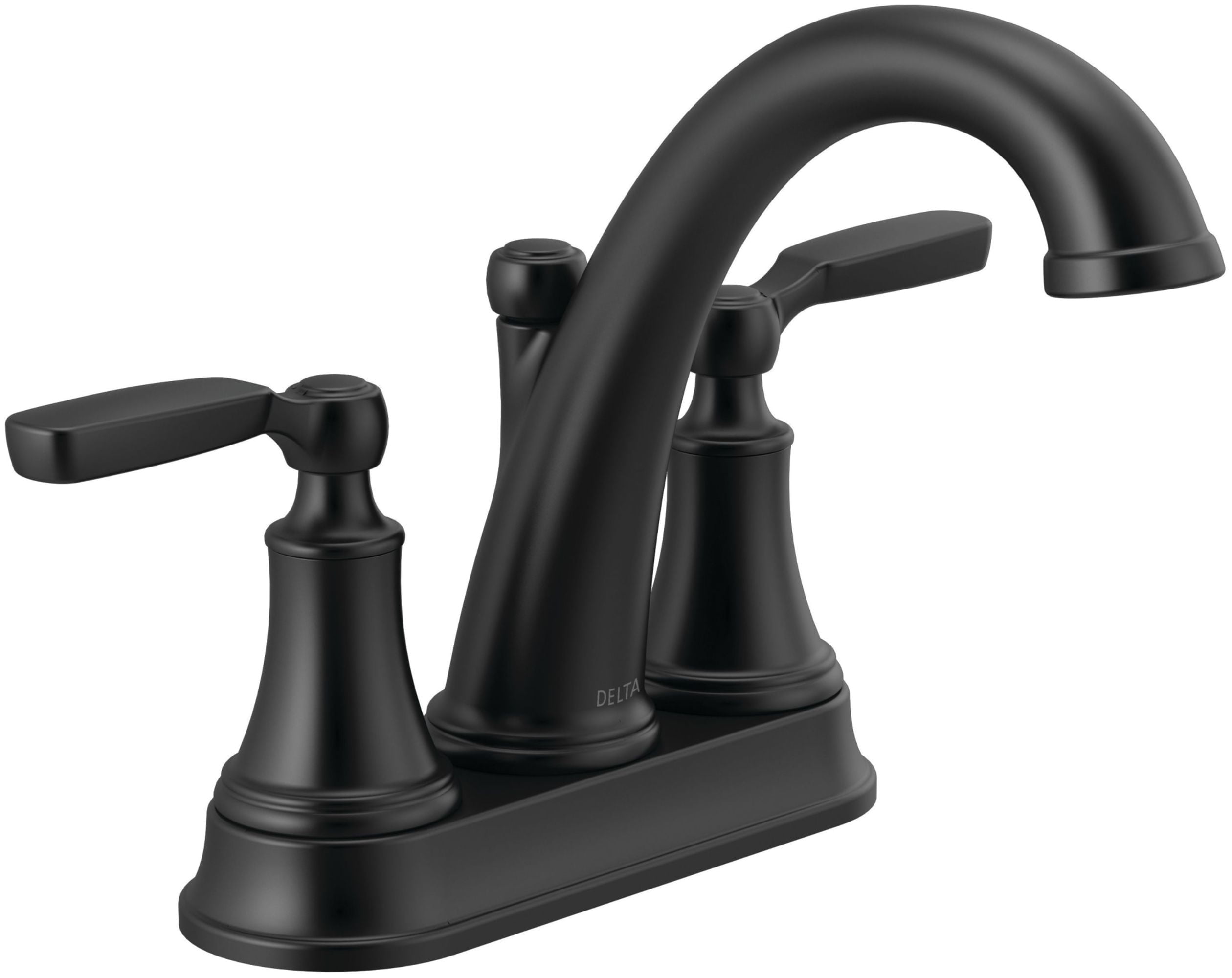 Delta 2532Lf-Mpu Woodhurst 1.2 GPM Centerset Bathroom Faucet - Black