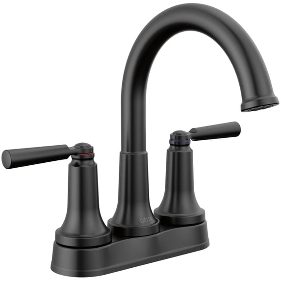 Delta 2535-Tp-Dst Saylor 1.2 GPM Centerset Bathroom Faucet - Black