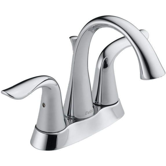 Delta 2538LF Lahara Two Handle Centerset Bathroom Faucet, Chrome