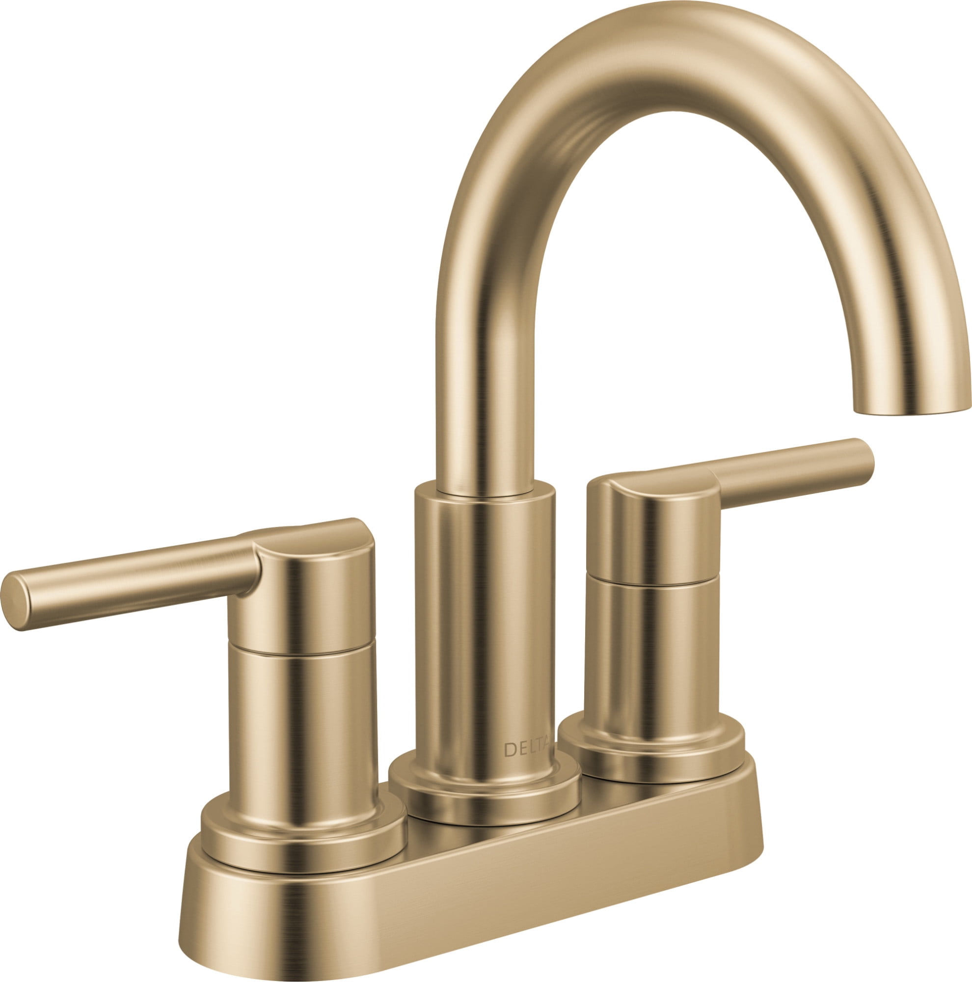 Delta Nicoli Centerset Bathroom Faucet – Matte Black 2-Handle, 3-Hole 4” Installation, WaterSense Certified, Corrosion-Resistant Finish, Lifetime Warranty