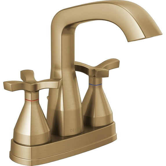 Delta 257766-Mpu-Dst Stryke 1.2 GPM Centerset Bathroom Faucet - Lumicoat Champagne Bronze
