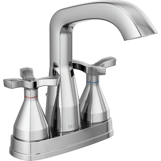 Delta 257766-Mpu-Dst Stryke 1.2 GPM Centerset Bathroom Faucet - Lumicoat Chrome