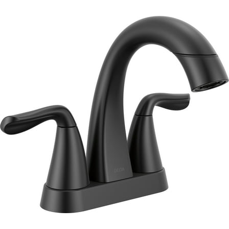 Delta 25840Lf-Pd Arvo 1.2 GPM Centerset Bathroom Faucet - Black