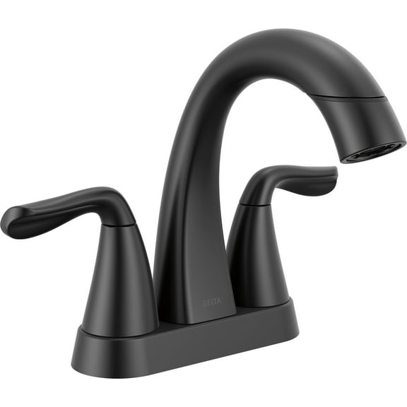 Delta 25840Lf-Pd Arvo 1.2 GPM Centerset Bathroom Faucet - Black