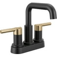 thumbnail image 1 of Delta 25849Lf Nicoli 1.2 GPM Centerset Bathroom Faucet - Matte Black / Champagne Bronze, 1 of 7