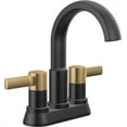 thumbnail image 1 of Delta 25855Lf Albion 1.2 GPM Centerset Bathroom Faucet - Matte Black / Champagne Bronze, 1 of 7