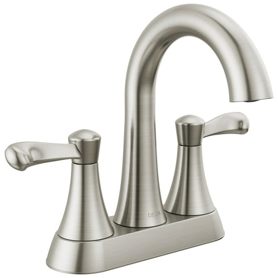 Delta 25897Lf Esato 1.2 GPM Two Handle Centerset Bathroom Faucet - Nickel