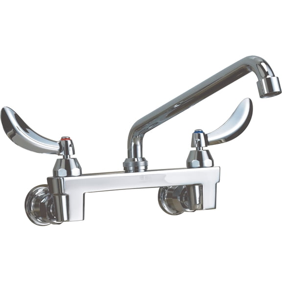 Delta 28C4434 Double Handle 1.5GPM Ceramic Disc Wallmount Faucet - Chrome