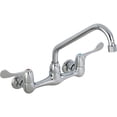 thumbnail image 1 of Delta 28P4202LF Commercial Double Handle Lavatory Faucet with Tubular Swing Spout and Vandal Resistant Hooded Blade Handles, Chrome, 1 of 1