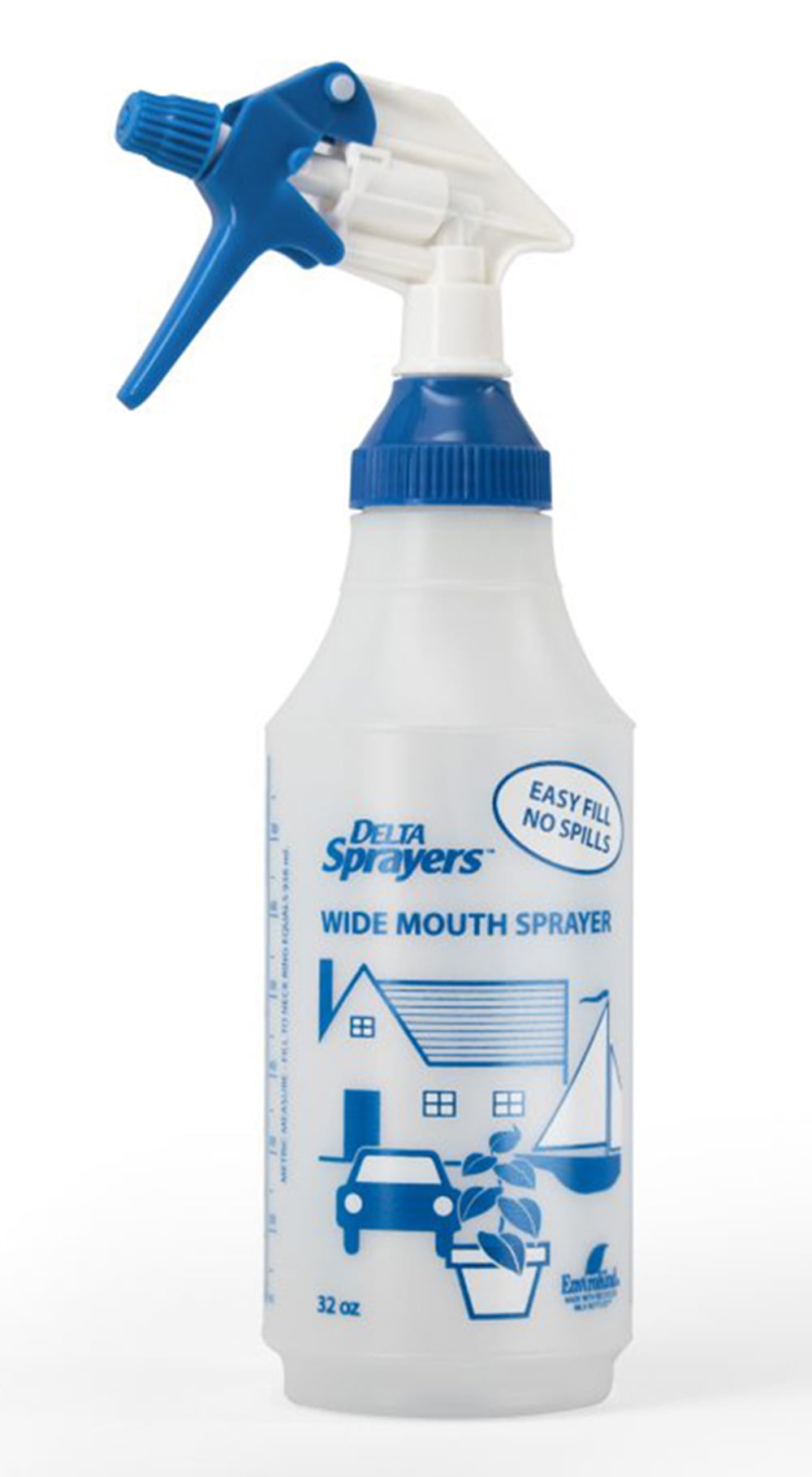 Delta 32oz Wide Mouth Multipurpose Spray Bottle for Cleaning