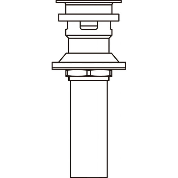 Delta 33W576CZ Push Pop-Up with Overflow, Champagne Bronze
