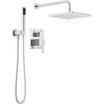 thumbnail image 1 of Delta 342701 Modern Square Non Shared Function Shower System Package - Black, 1 of 8