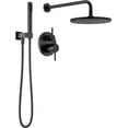 thumbnail image 1 of Delta 342702-BL Modern Round Non Shared Function Shower System Package - Black, 1 of 7
