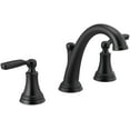 thumbnail image 1 of Delta 3532Lf-Mpu Woodhurst 1.2 GPM Widespread Bathroom Faucet - Black, 1 of 7