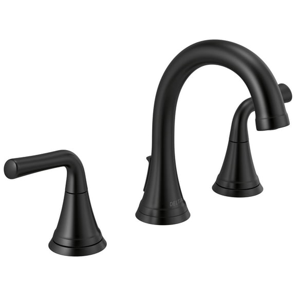Delta 3533Lf-Mpu Kayra 1.2 GPM Widespread Bathroom Faucet - Black