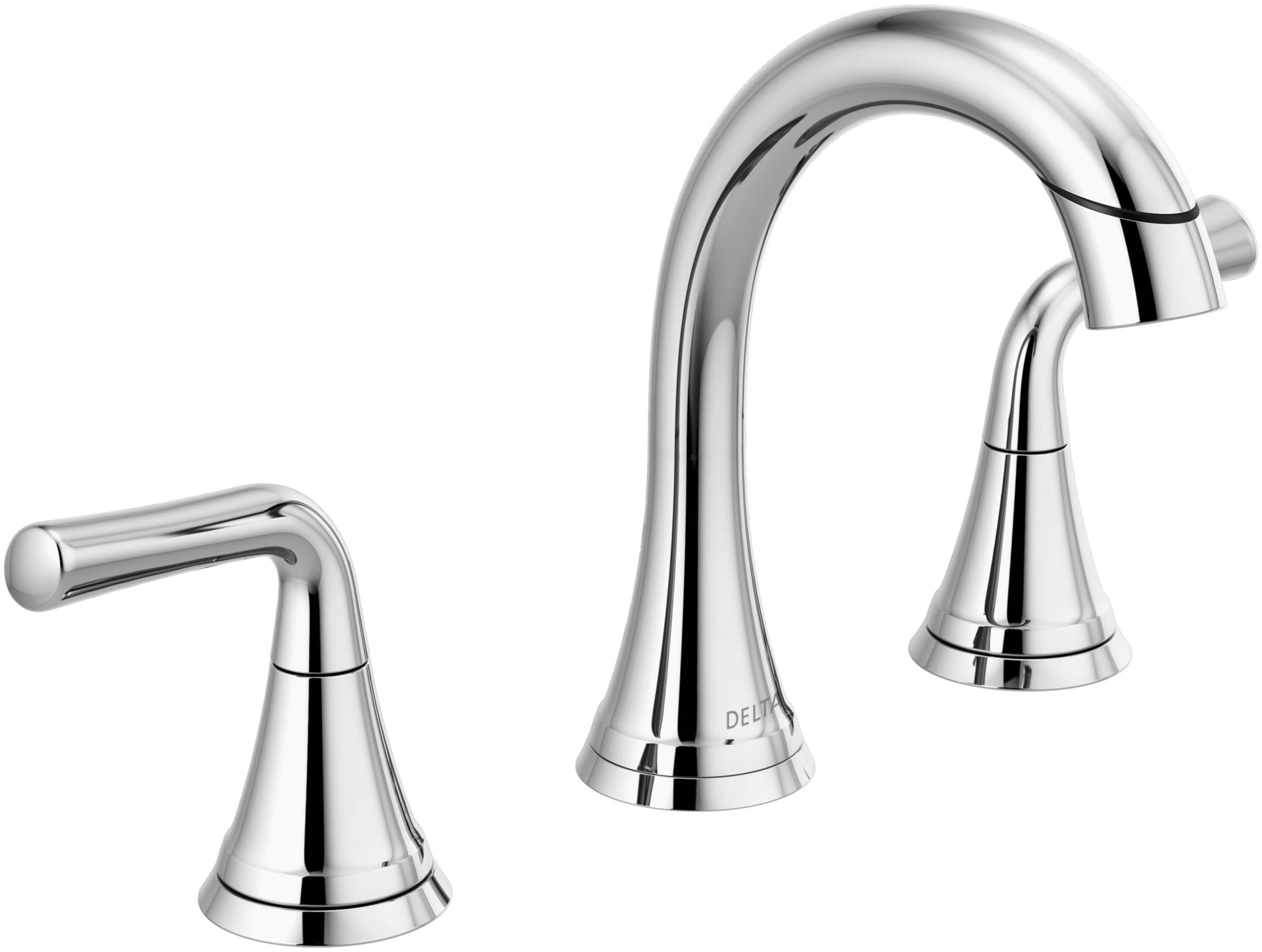 Delta 3533Lf-Pdmpu Kayra 1.2 GPM Widespread Pull Down Bathroom Faucet ...