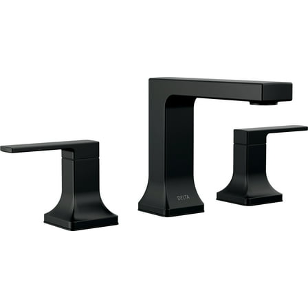 Delta 3537Lf-Mpu Velum 1.2 GPM Widespread Bathroom Faucet - Black