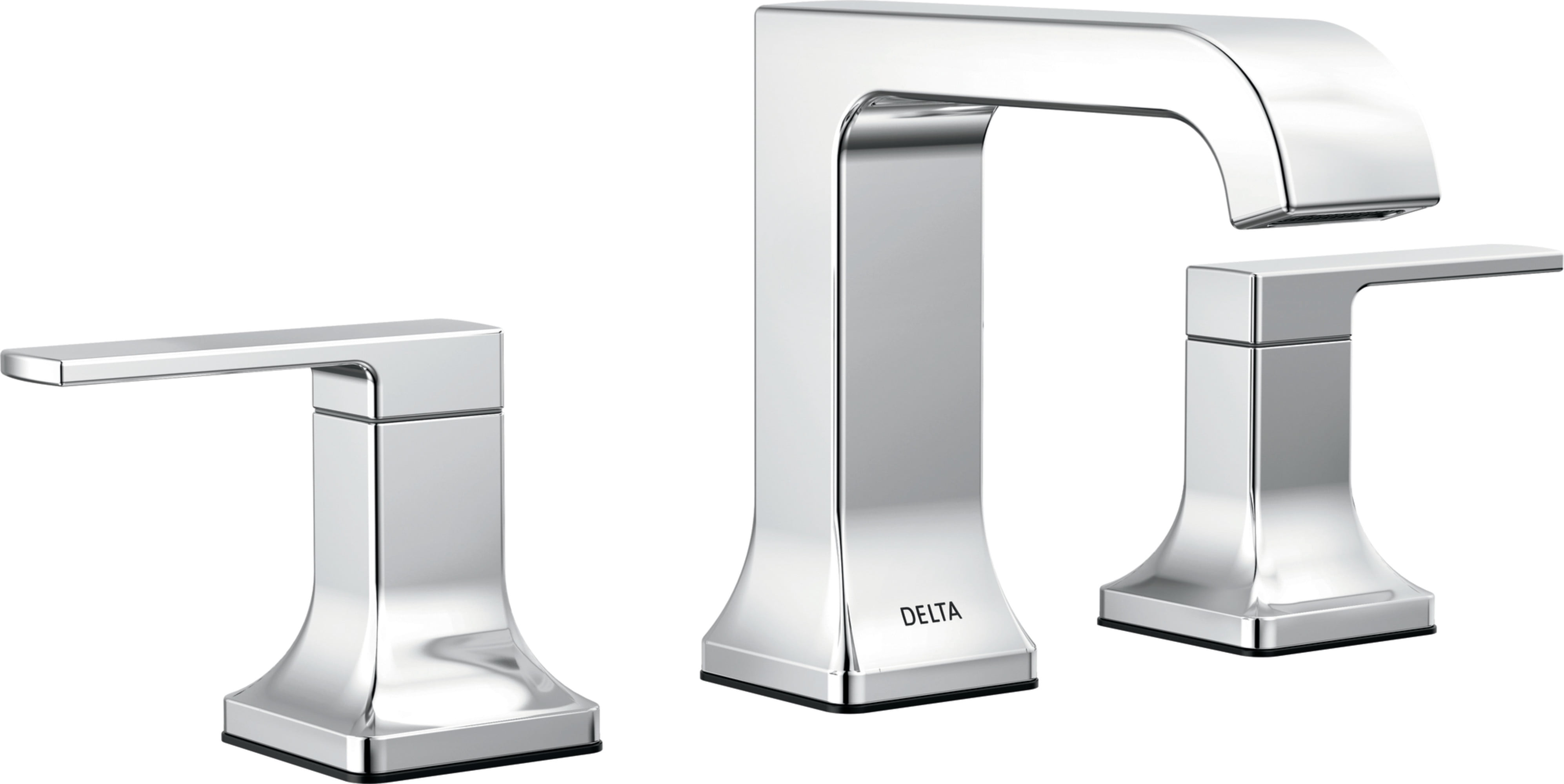Velum Polished Chrome Widespread Bathroom Faucet with Drain Assembly