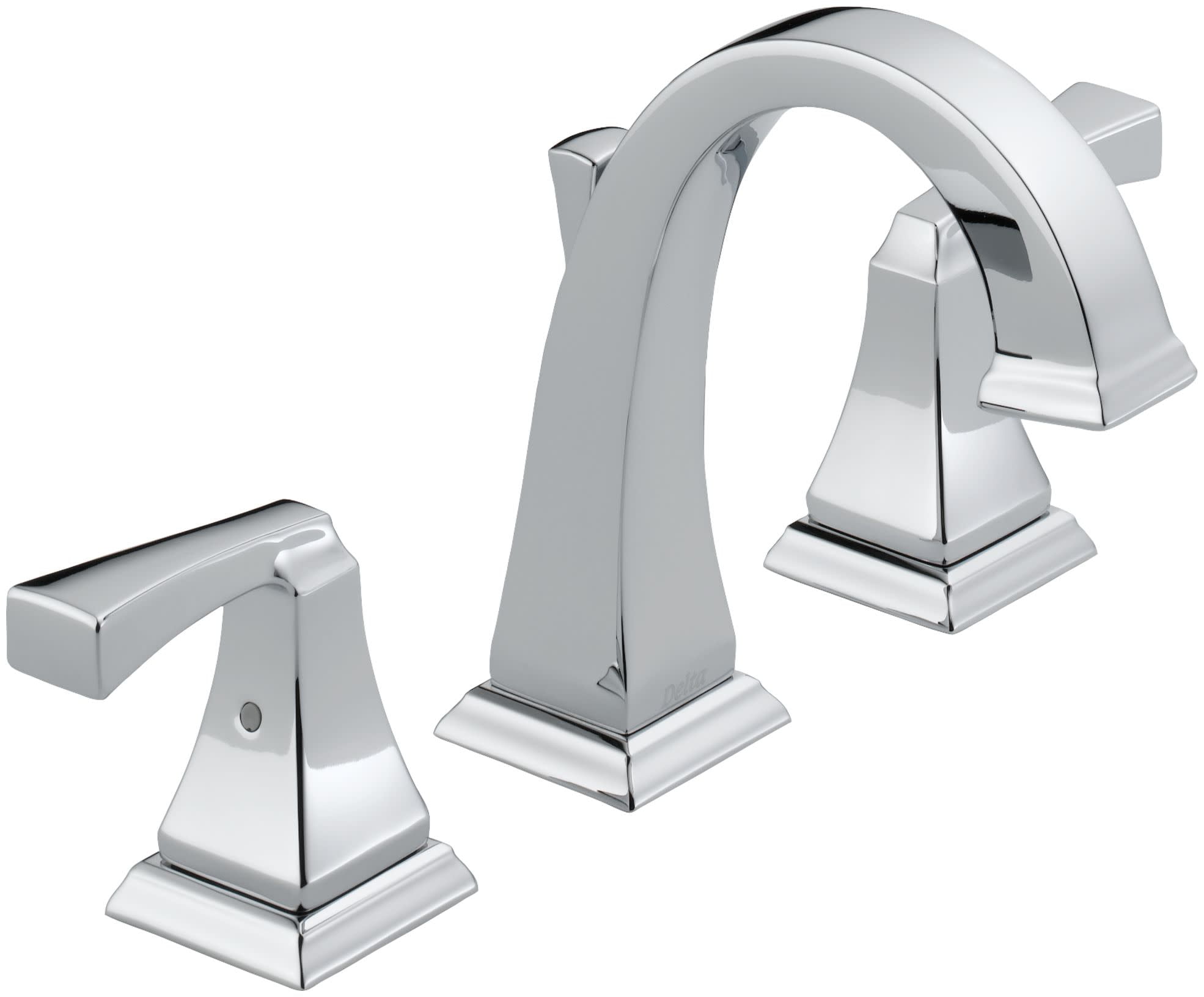 Modern Elegance 16" Chrome Zinc Widespread Bathroom Faucet